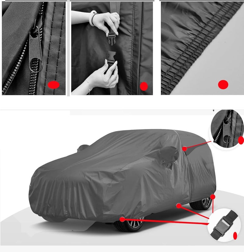 TORONTO Car Body Cover for SUZUKI S-PRESSO – Rugged Mini-SUV Body Guard for Sun - Image 2